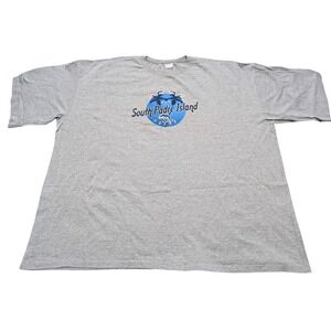 Classics T-Shirt Mens 6XL Gray South Padre Island Texas Graphic USA Vintage
